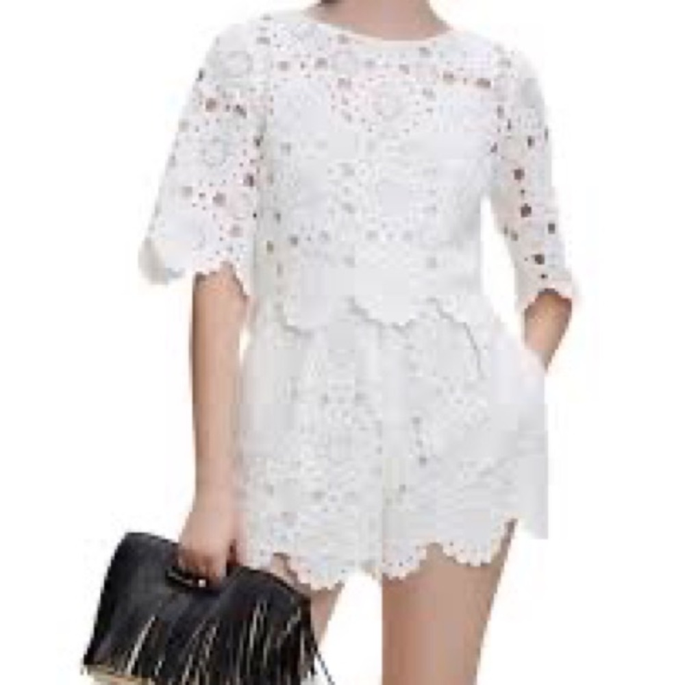Maje crochet shorts medium